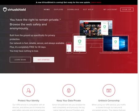 website thubmnail of VirtualShield