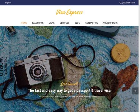 website thubmnail of Visa Express