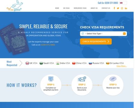 website thubmnail of Visagenie.co.uk