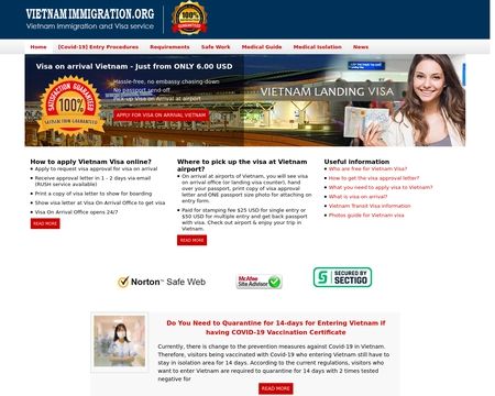 website thubmnail of VisaToVietnam.org