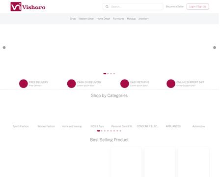 website thubmnail of Visharo