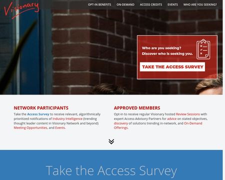 website thubmnail of Visionary.is