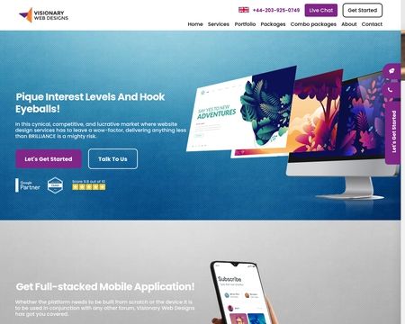 website thubmnail of Visionary Web Designs