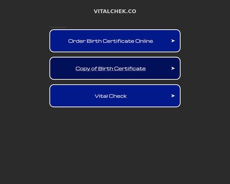 website thubmnail of Vitalchek.co