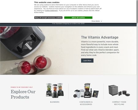 website thubmnail of Vita Mix