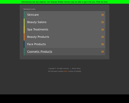 website thubmnail of Vitier Beauty