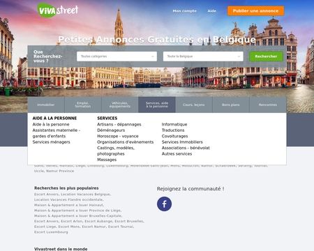 website thubmnail of Vivastreet.be