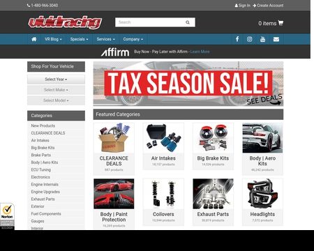 website thubmnail of VividRacing CA