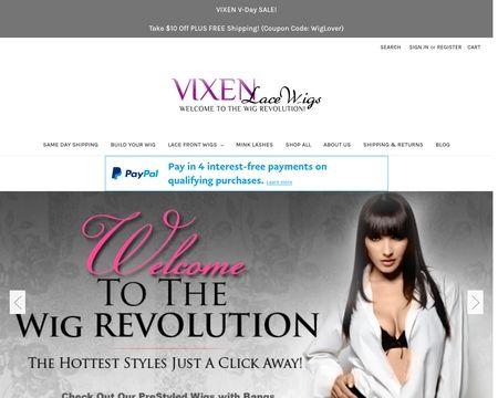 website thubmnail of Vixen Lace Wigs