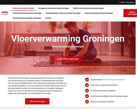 website thubmnail of Vloerverwarming Groningen