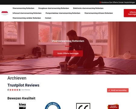 website thubmnail of Vloerverwarming Rotterdam
