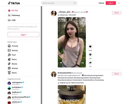 website thubmnail of Vm.tiktok