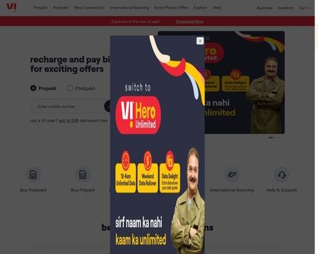 website thubmnail of Vodafone Group plc