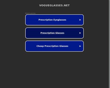 website thubmnail of VogueGlasses.net