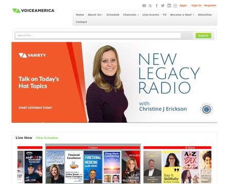 website thubmnail of VoiceAmerica