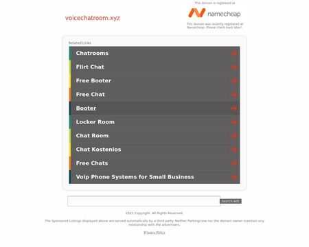 website thubmnail of Voicechatroom.xyz