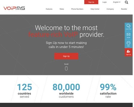 website thubmnail of Voip.ms