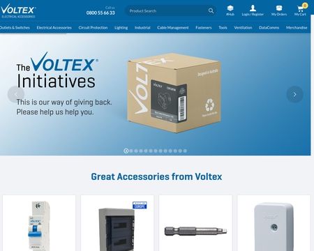 website thubmnail of Voltex Electrical NZ