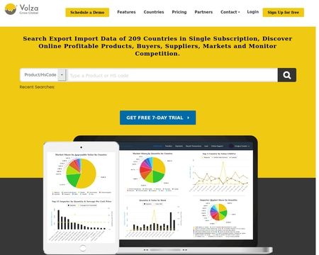 website thubmnail of Volza