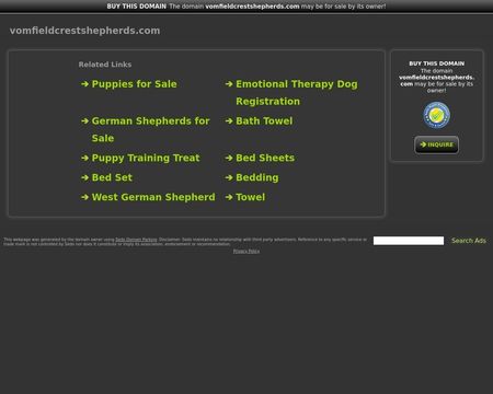 website thubmnail of Vomfieldcrestshepherds