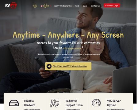 website thubmnail of Vooiptv.ca