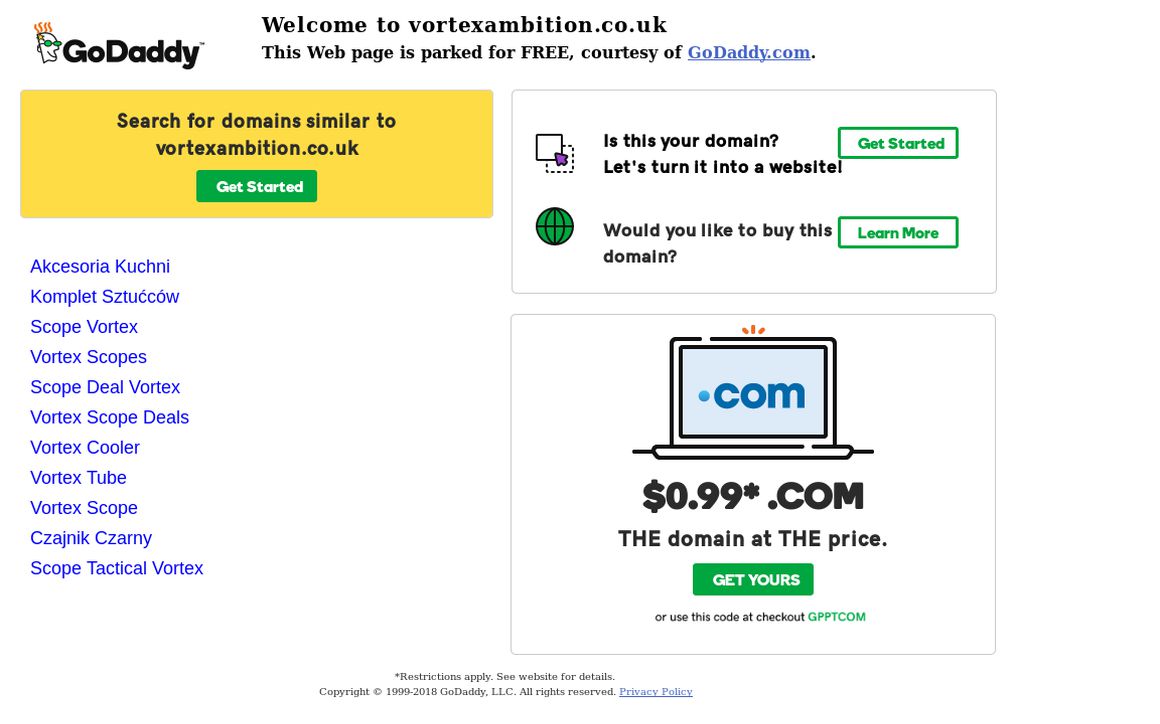 website thubmnail of Vortexambition.co.uk