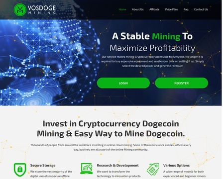 website thubmnail of Vosdoge Mining
