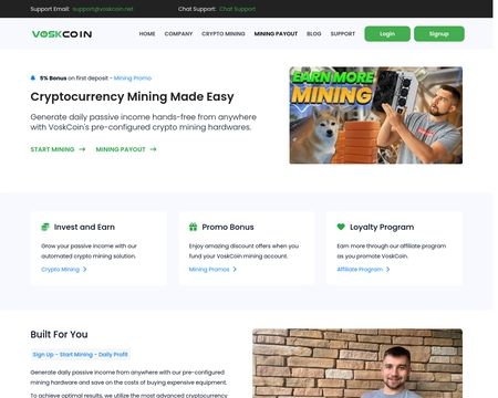 website thubmnail of Voskcoin.net