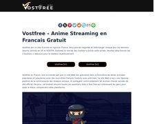 Thumbnail of Vostfree - Site Animes VF et VOSTFR France
