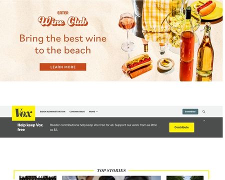 website thubmnail of Vox