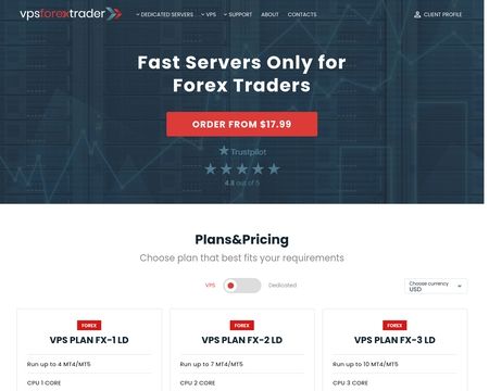 website thubmnail of Vpsforextrader