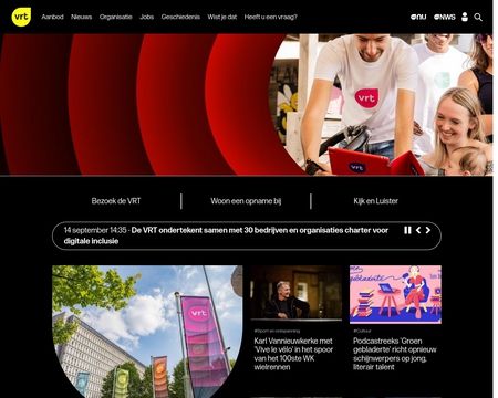 website thubmnail of Vrt.be