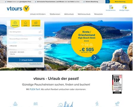 website thubmnail of Vtours