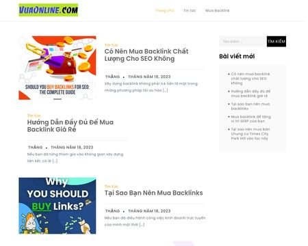 website thubmnail of Vuaonline