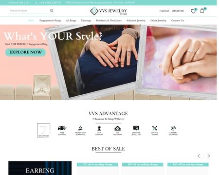 website thubmnail of VVS Jewelry Store