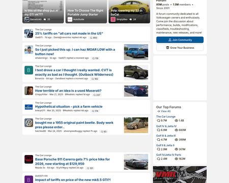 website thubmnail of VWVortex