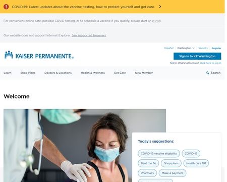 website thubmnail of Wa.kaiserpermanente.org
