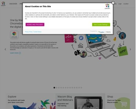 website thubmnail of Wacom