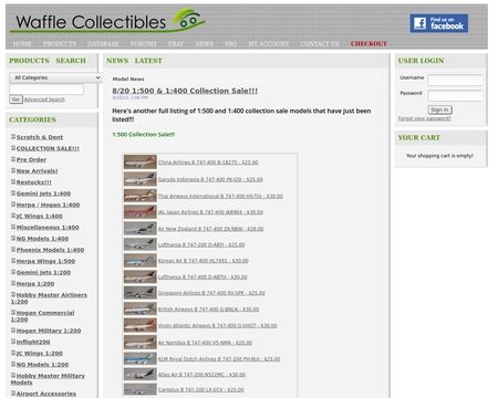 website thubmnail of Waffle Collectibles