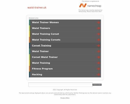 website thubmnail of Waist-trainer.uk