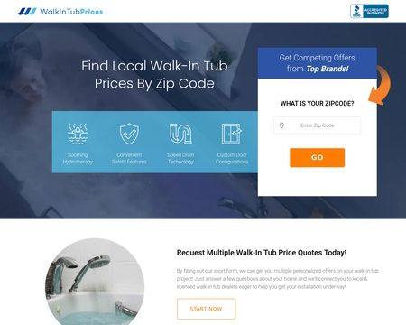 website thubmnail of Walkintubprices.org