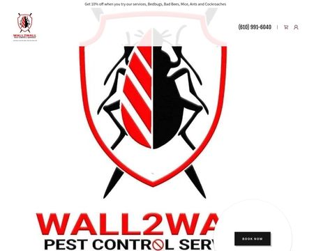 website thubmnail of Wall2wallpestcontrol.services