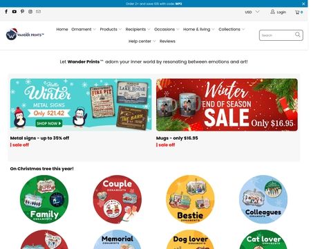 website thubmnail of Wanderprints