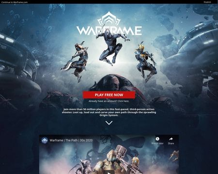 website thubmnail of WARFRAME