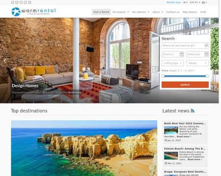 website thubmnail of WarmRental