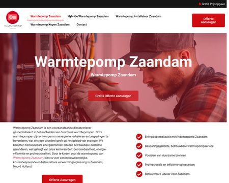 website thubmnail of Warmtepomp Zaandam