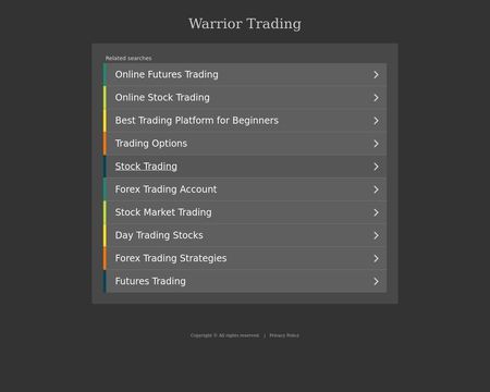 website thubmnail of Warrirtrading