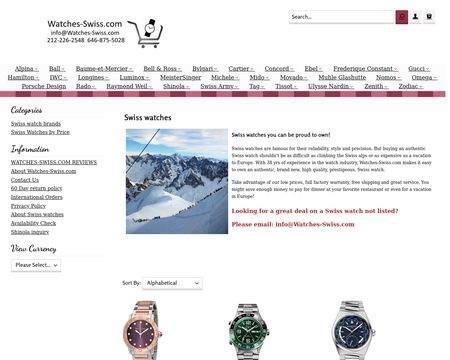 website thubmnail of Watches-Swiss