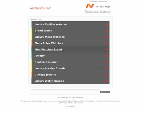 website thubmnail of watchesfox