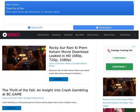 website thubmnail of Watchmoviesonline.in